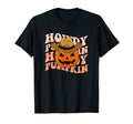 Howdy Pumpkin Fall Autumn Western Halloween T-Shirt - Graphic Print Unisex - T-Shirt, Sweatshirt, Hoodie