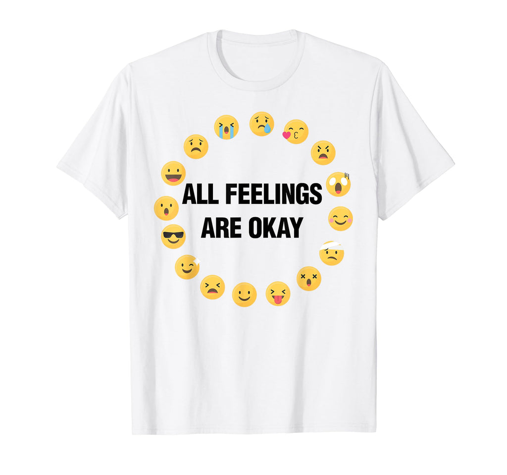 All Feelings Are Valid Mental Health Hoodie - Minimalist Print Unisex - T-Shirt, Sweatshirt, Hoodie