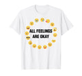 All Feelings Are Valid Mental Health Hoodie - Minimalist Print Unisex - T-Shirt, Sweatshirt, Hoodie