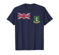 British Virgin Islands Flag Road T-Shirt - Fun Novelty Design for Adults - T-Shirt, Sweatshirt, Hoodie