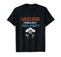 Weekend Forecast 100 Party Disco Ball T-Shirt - Fun Novelty Design Unisex - T-Shirt, Sweatshirt, Hoodie