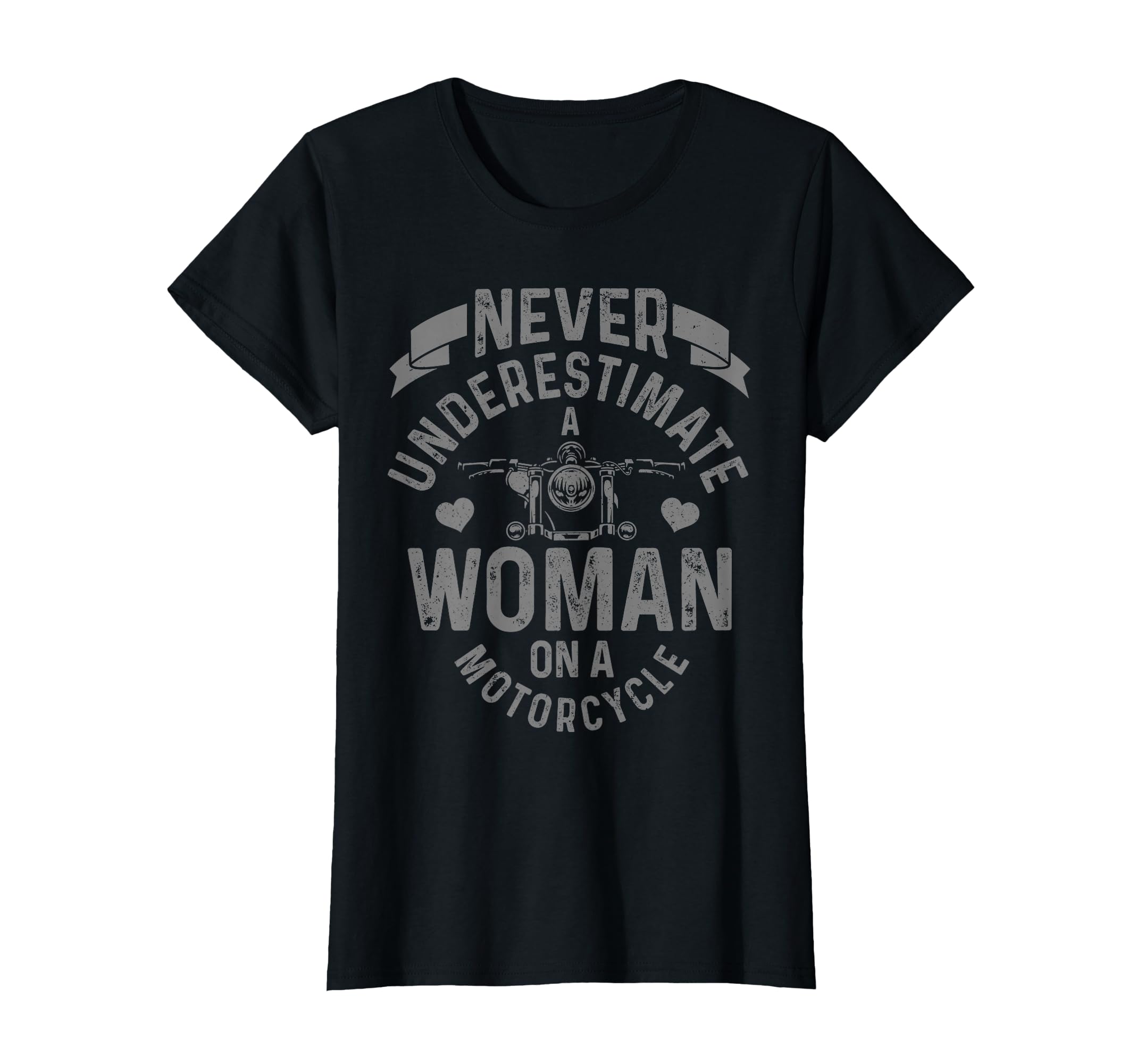 Never Underestimate Motorcycle Funny T-Shirt - Minimalist Print for Adults - T-Shirt, Sweatshirt, Hoodie