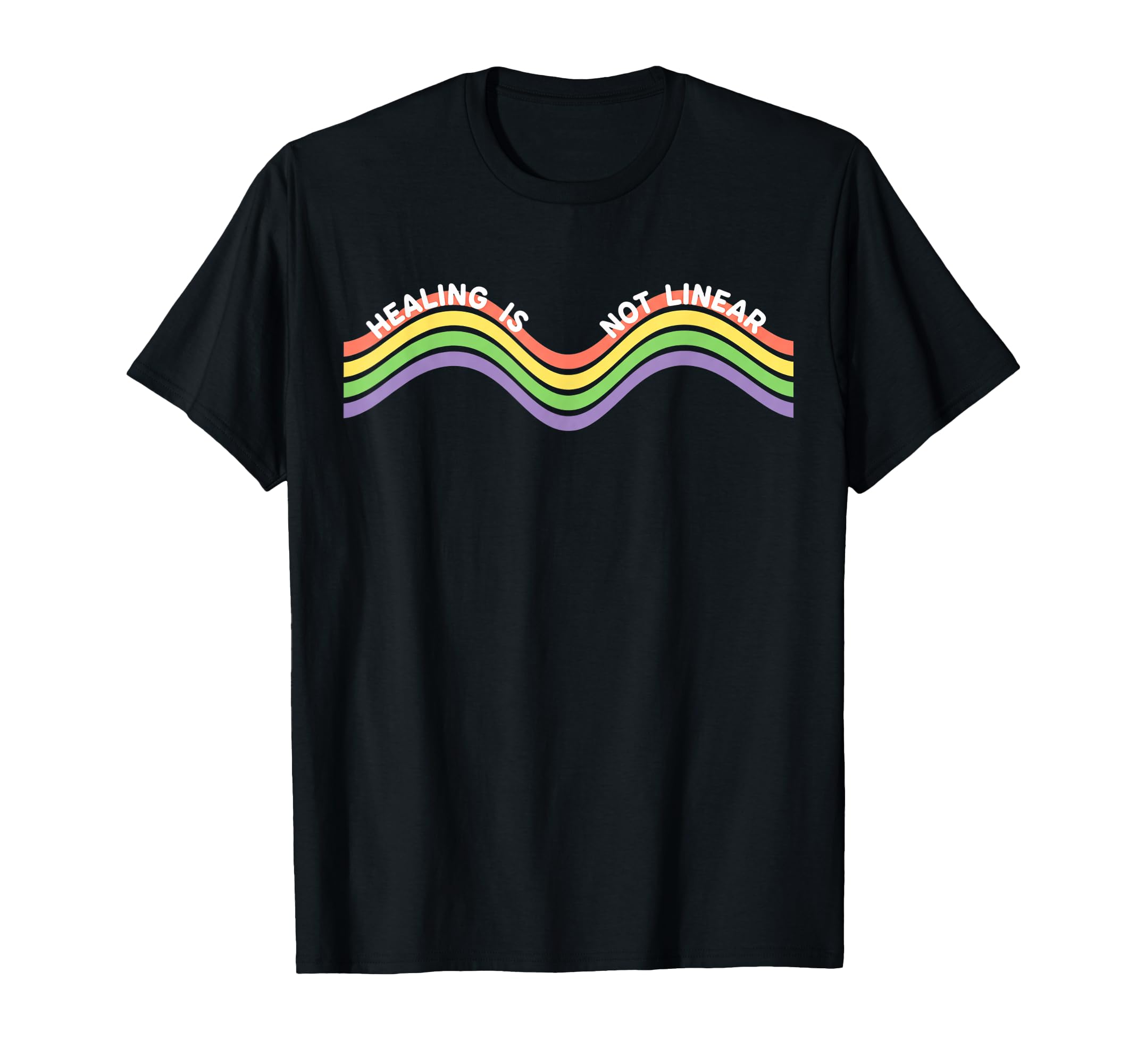 Healing Is Not Linear Mental Health T-Shirt - Custom Art Print Men Women - T-Shirt, Sweatshirt, Hoodie