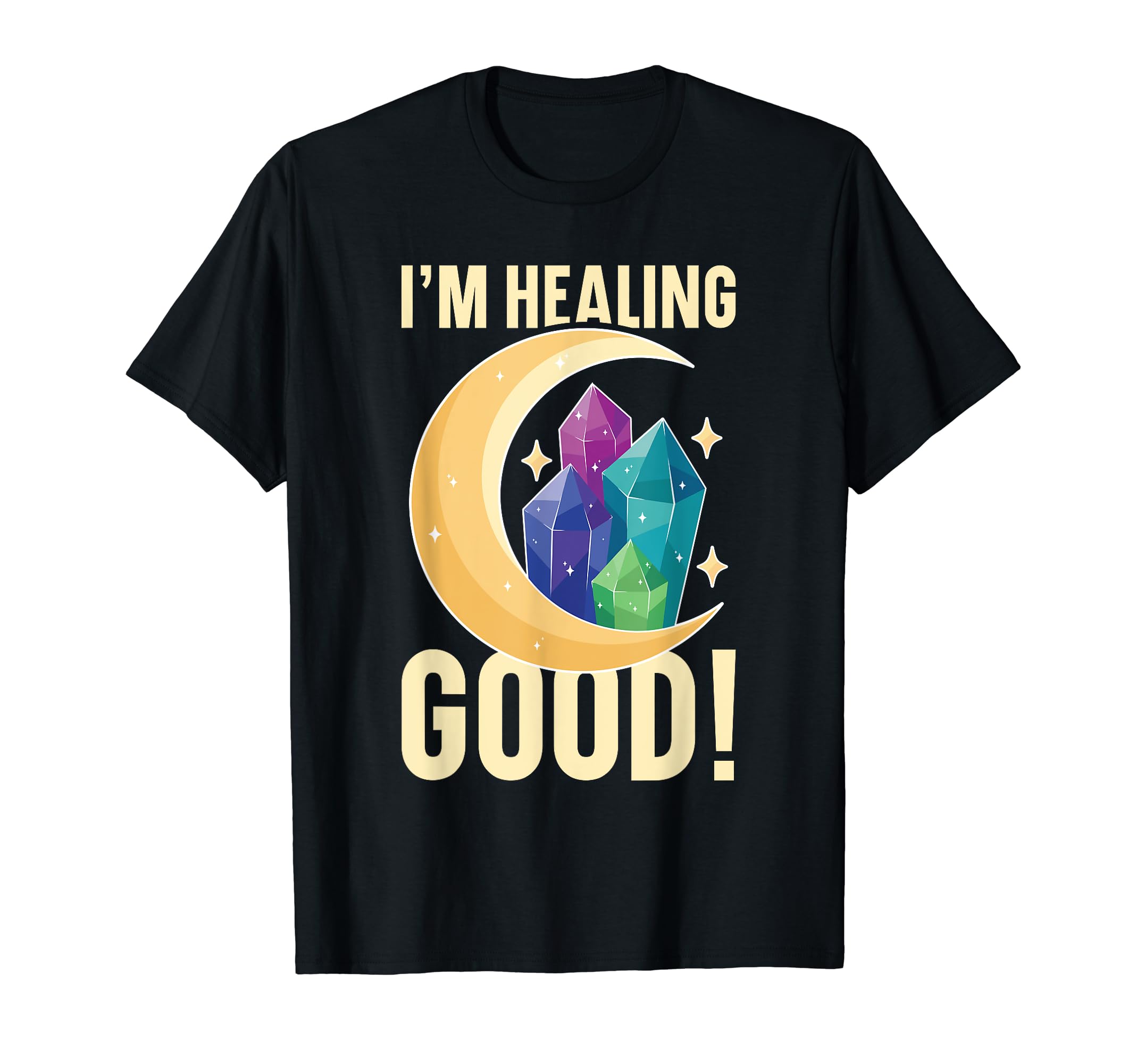 Crystal Healing Sage Crystal Reiki T-Shirt - Custom Art Print Men Women - T-Shirt, Sweatshirt, Hoodie