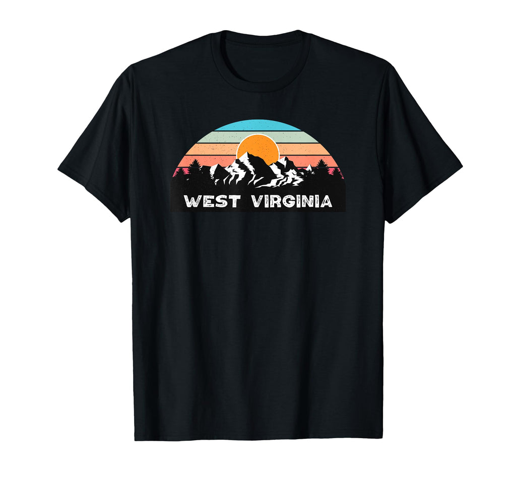 West Virginia Sunset Mountain Lovers T-Shirt - Custom Art Print Unisex - T-Shirt, Sweatshirt, Hoodie