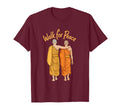 Buddhist Monks Walk Peace Mindfulness T-Shirt - Unique Graphic for Adults - T-Shirt, Sweatshirt, Hoodie