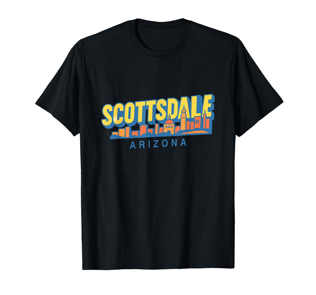 Scottsdale City Skyline Arizona Travel T-Shirt - Aesthetic Graphic Unisex - T-Shirt, Sweatshirt, Hoodie