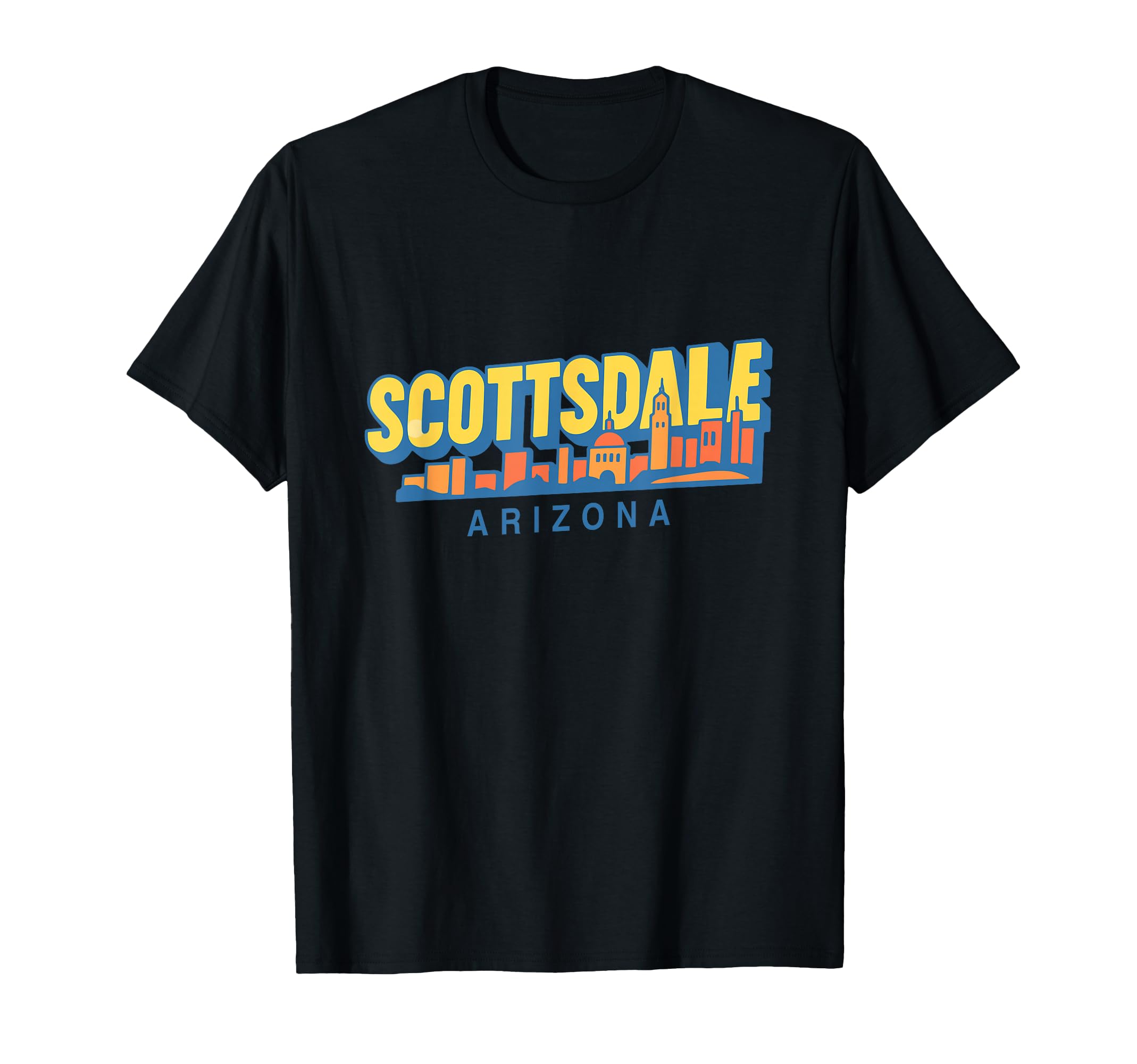 Scottsdale City Skyline Arizona Travel T-Shirt - Aesthetic Graphic Unisex - T-Shirt, Sweatshirt, Hoodie
