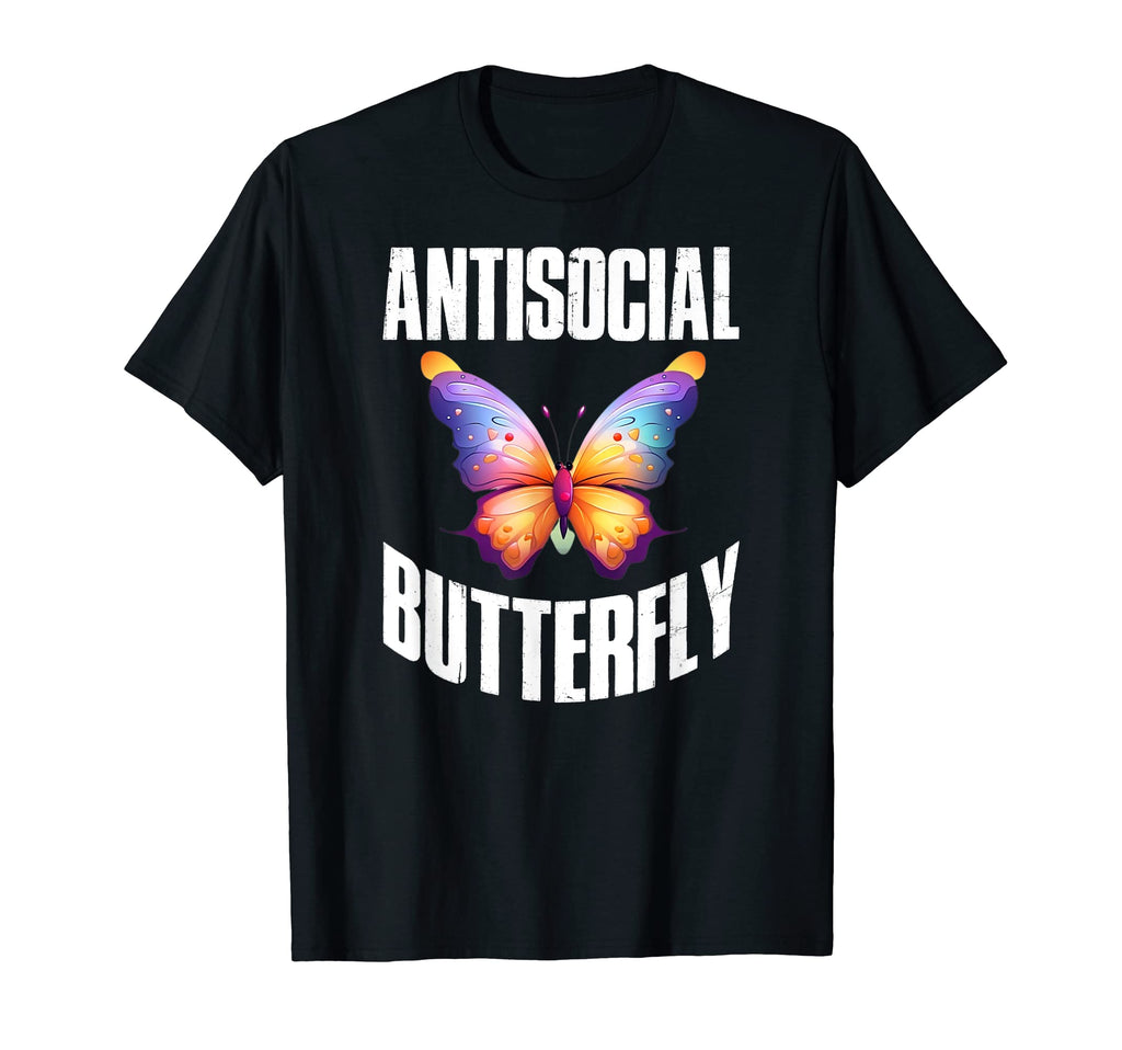 Antisocial Butterfly T-Shirt - Trendy Graphic for Adults - T-Shirt, Sweatshirt, Hoodie