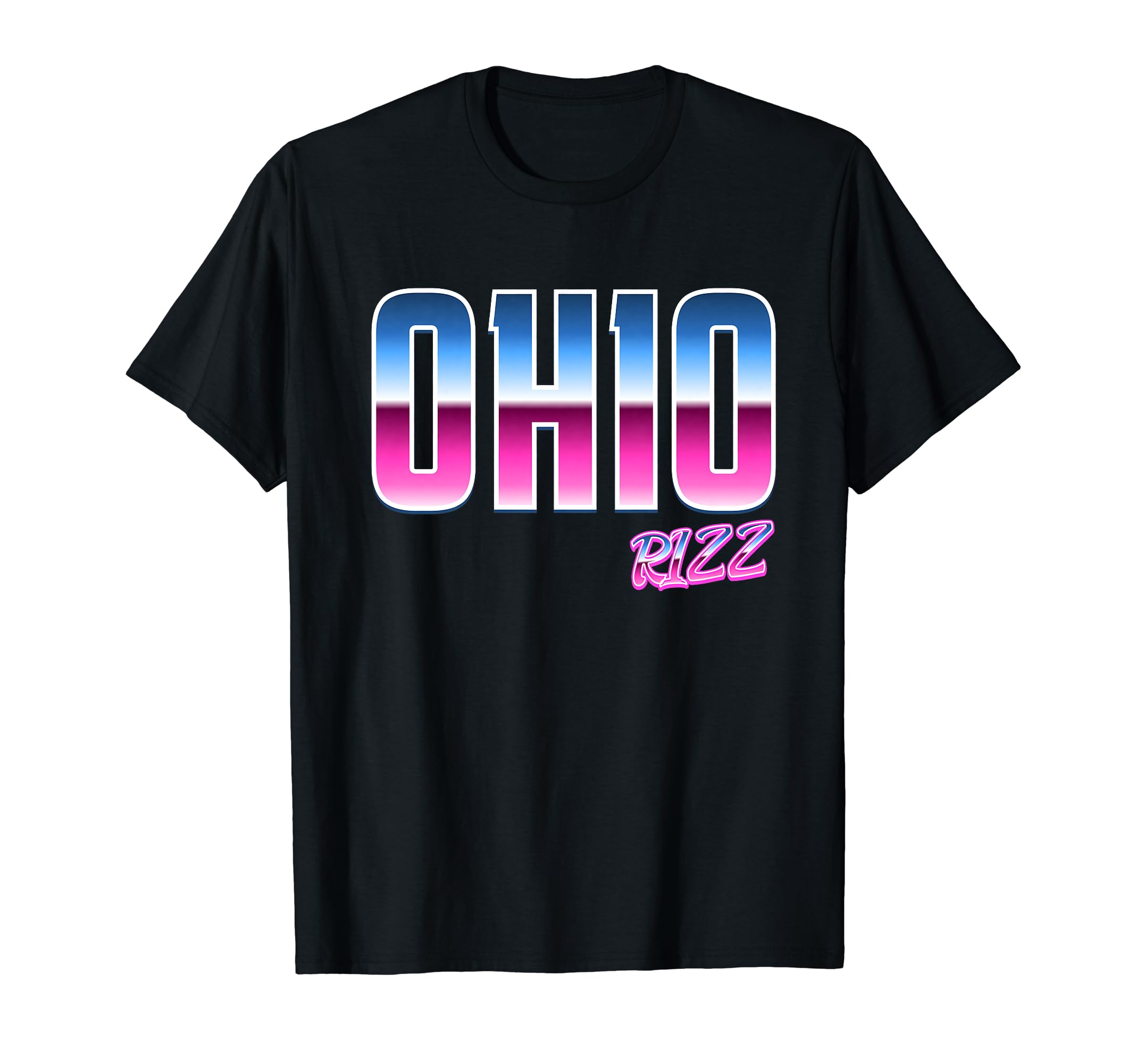 Ohio Rizz Teen Slang Meme 80S Synthwave T-Shirt - Unique Graphic Men Women - T-Shirt, Sweatshirt, Hoodie