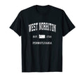 West Norriton Pennsylvania Pa Athletic T-Shirt - Minimalist Print Unisex - T-Shirt, Sweatshirt, Hoodie