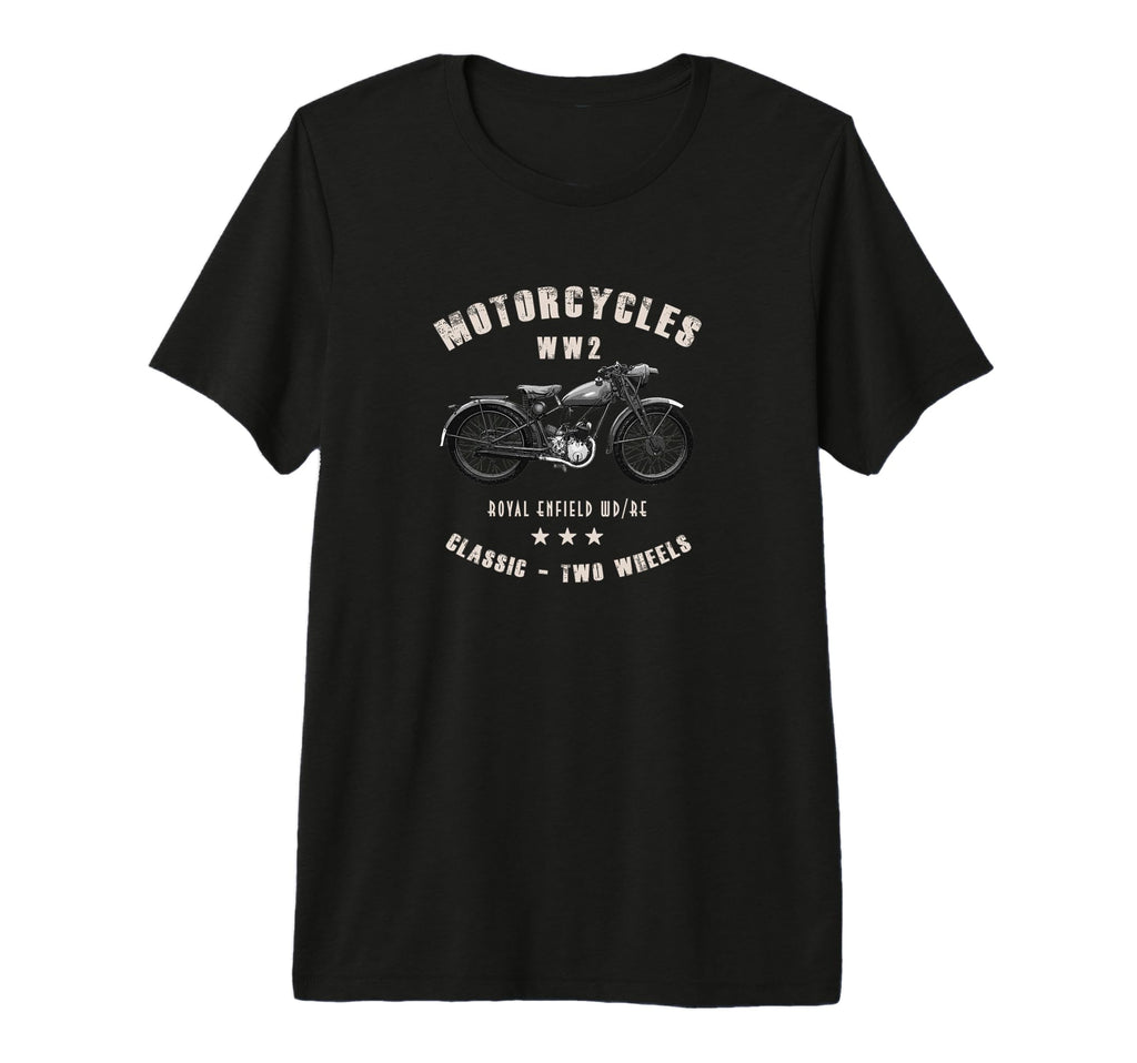 Royal Enfield Wd Re Motorcycle Ww2 Tri T-Shirt - Novelty Apparel Men Women - T-Shirt, Sweatshirt, Hoodie