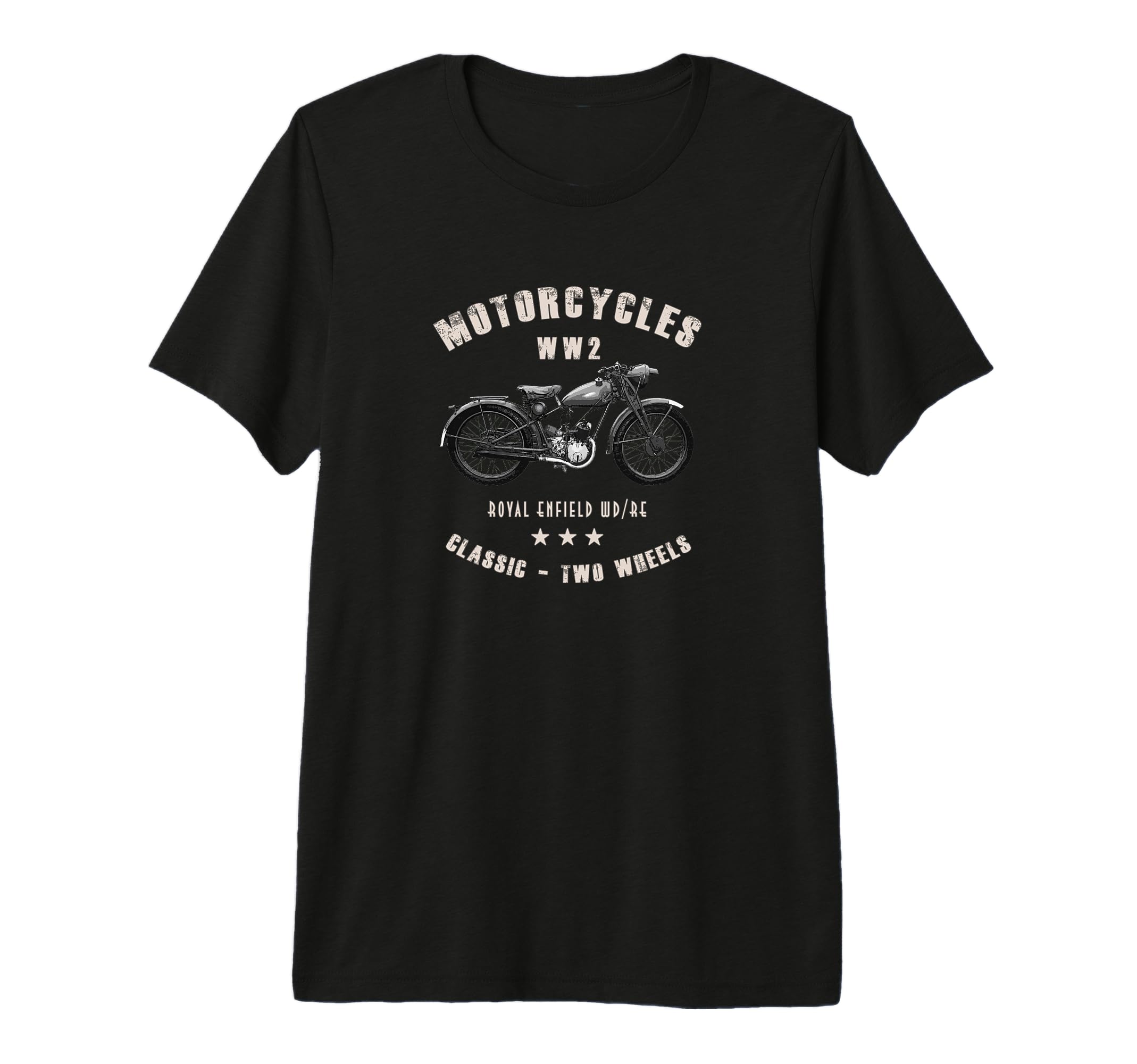 Royal Enfield Wd Re Motorcycle Ww2 Tri T-Shirt - Novelty Apparel Men Women - T-Shirt, Sweatshirt, Hoodie