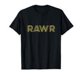 Dinosaur Fun Rawr Striped Typography T-Shirt - Casual Everyday Wear Unisex - T-Shirt, Sweatshirt, Hoodie