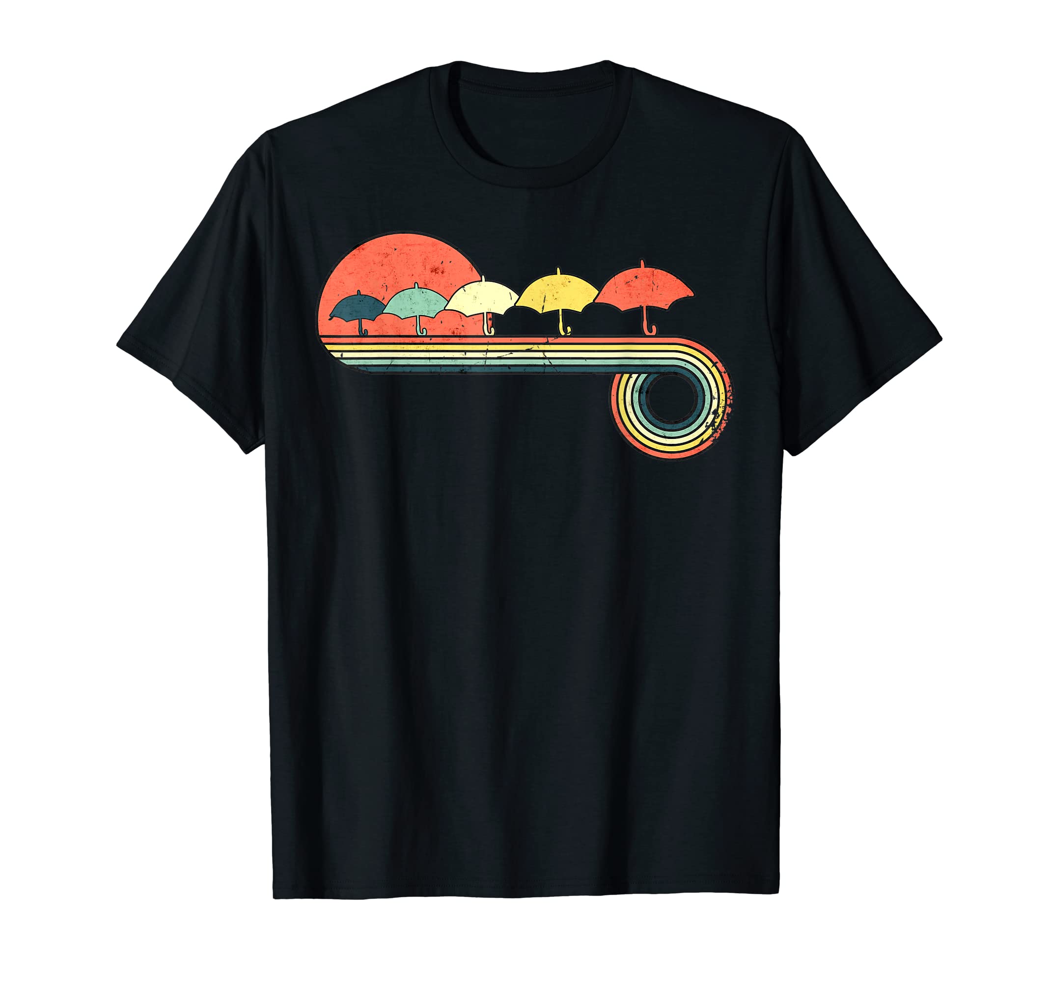 Umbrella Sunset Rainbow T-Shirt - Casual Everyday Wear for Adults - T-Shirt, Sweatshirt, Hoodie