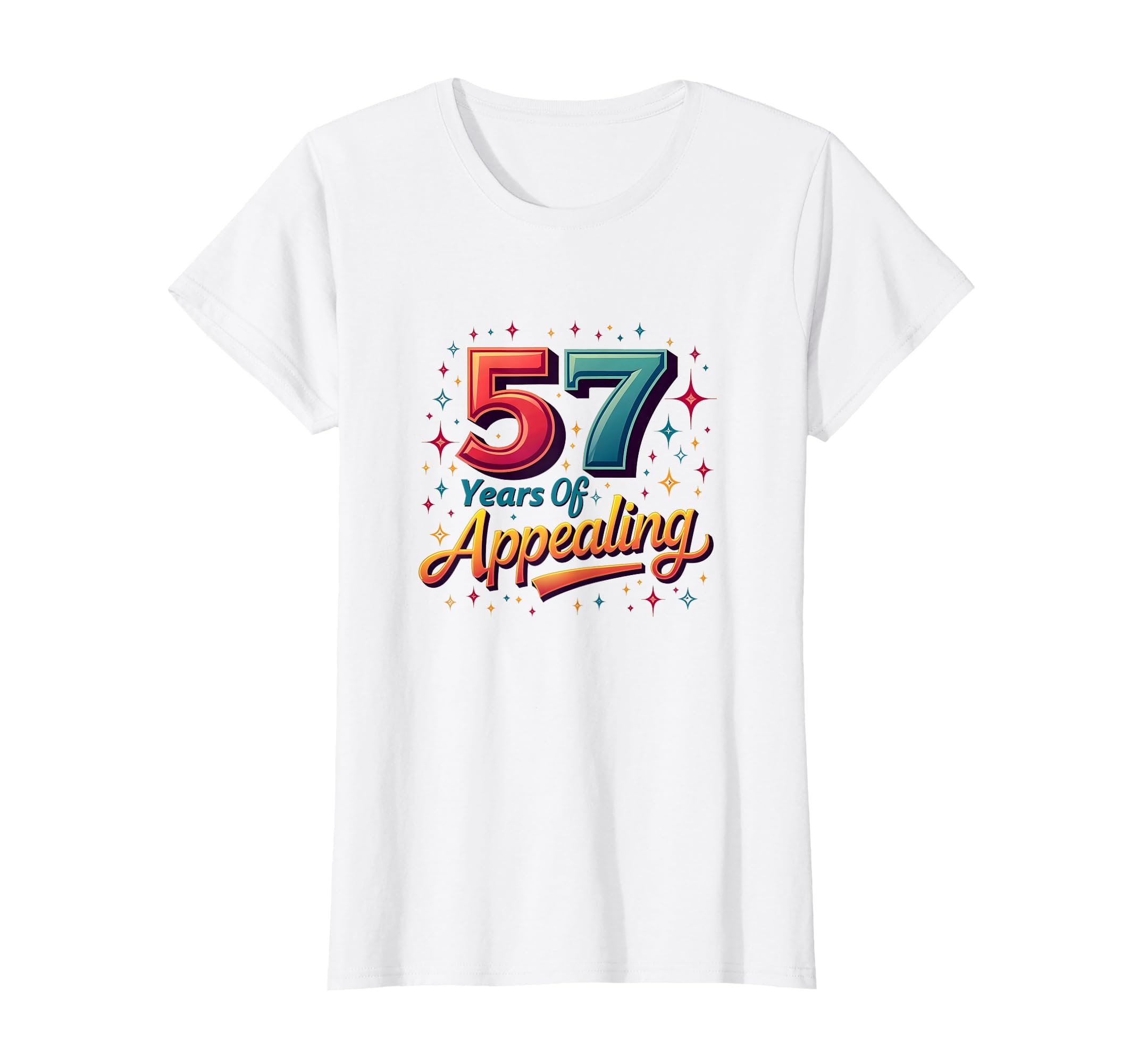 57 Years Appealing Birthday Gift T-Shirt - Unique Graphic for Adults - T-Shirt, Sweatshirt, Hoodie