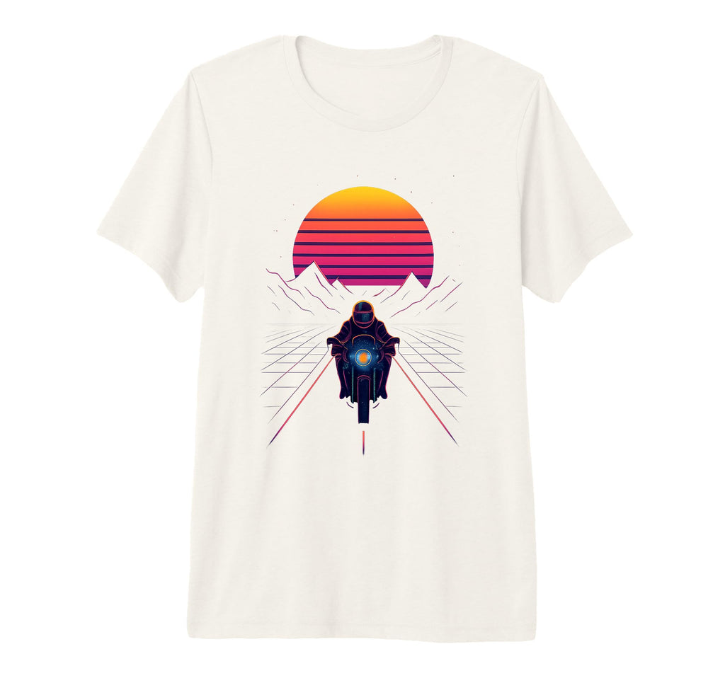 80S Synthwave Tri Blend T-Shirt - Streetwear Style for Adults - T-Shirt, Sweatshirt, Hoodie