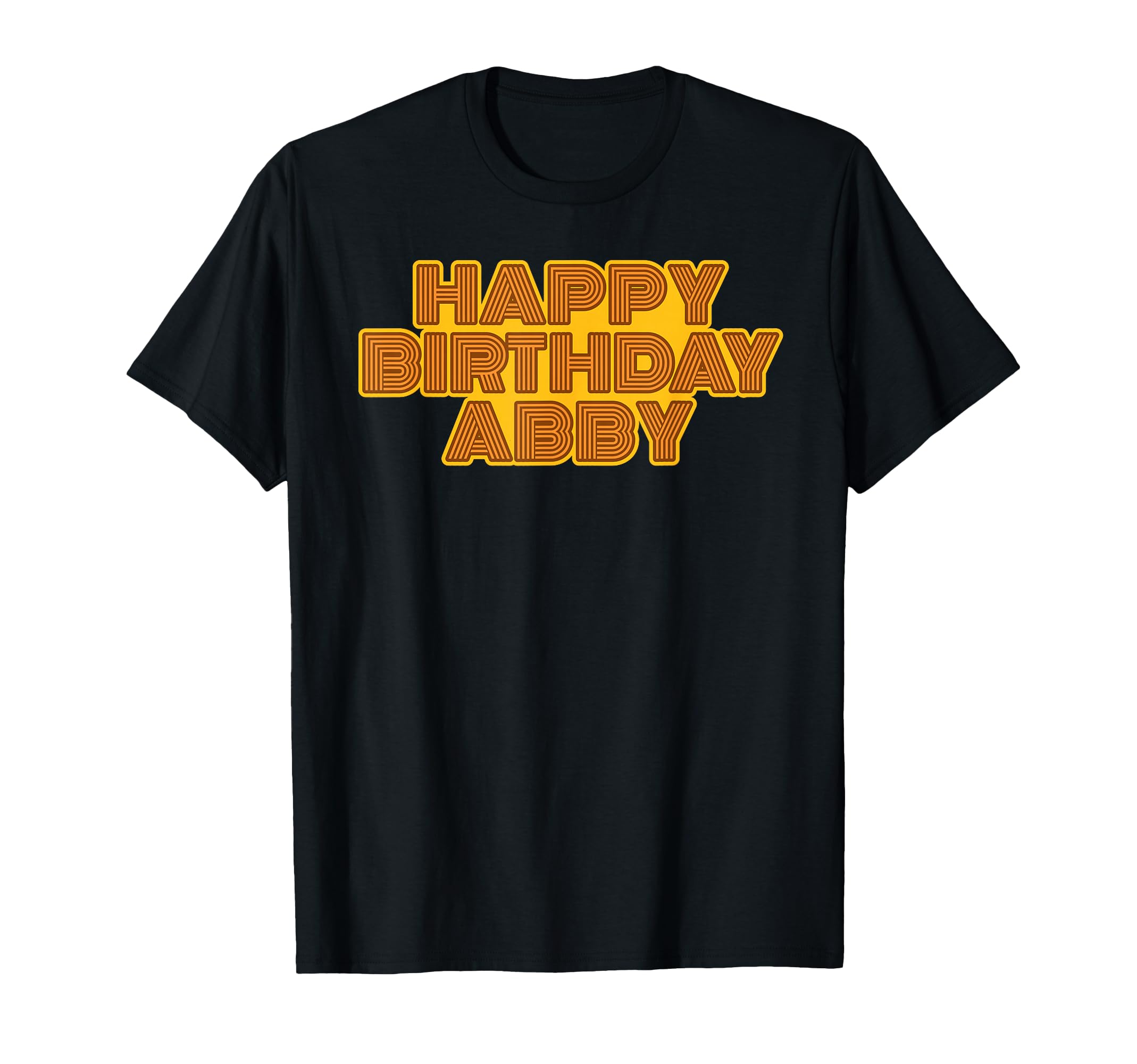 Happy Birthday Abby Personalized Name T-Shirt - Minimalist Print Men Women - T-Shirt, Sweatshirt, Hoodie