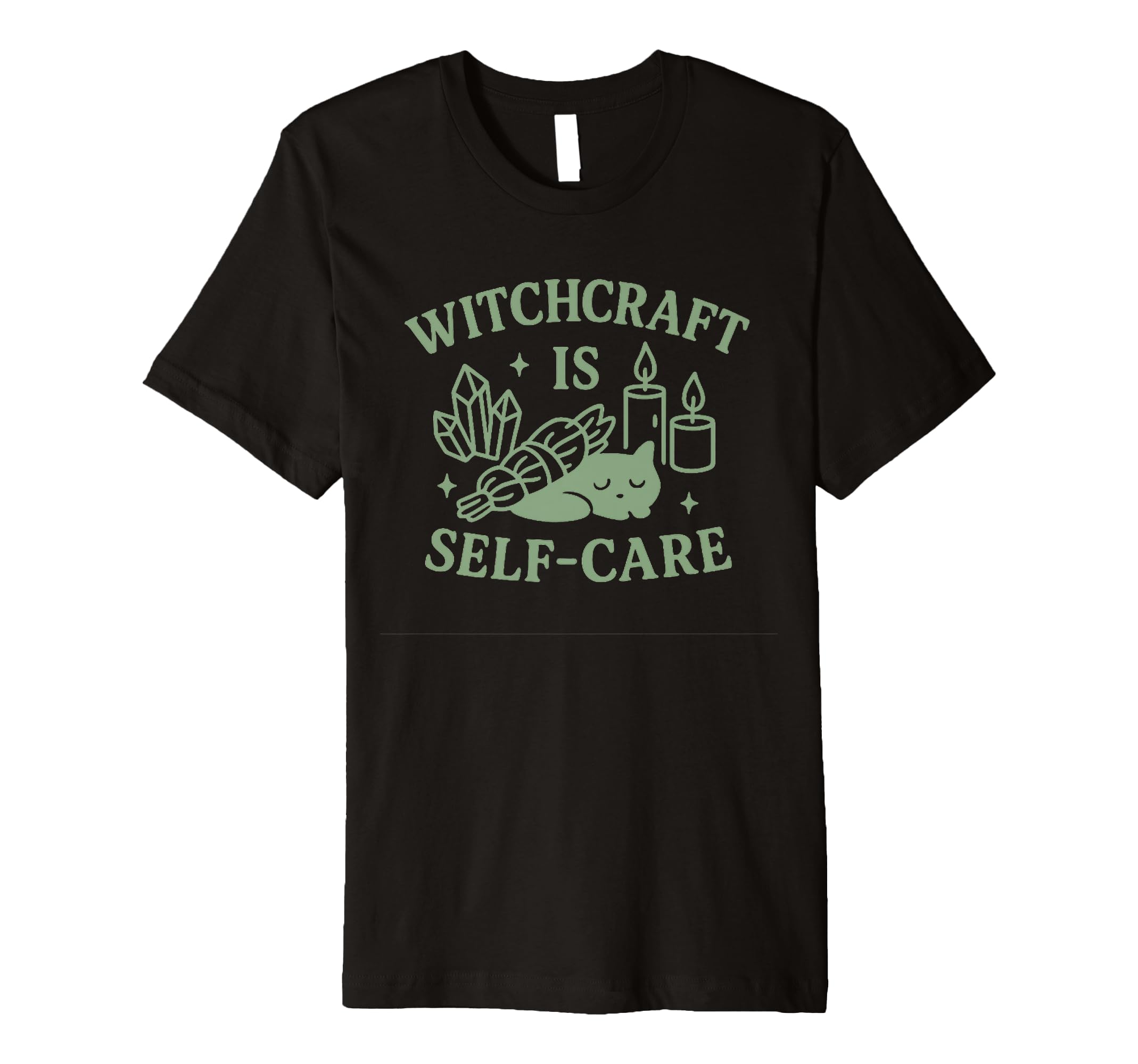 Witchcraft Is Self Care Funny Black T-Shirt - Custom Art Print for Adults - T-Shirt, Sweatshirt, Hoodie