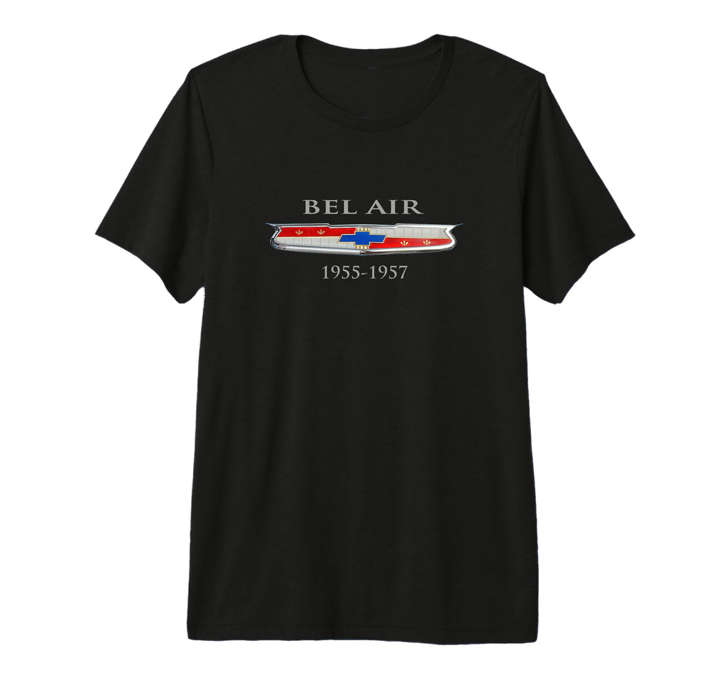 1955 1957 Bel Air Hood Emblem Badge T-Shirt - Unique Graphic Unisex - T-Shirt, Sweatshirt, Hoodie