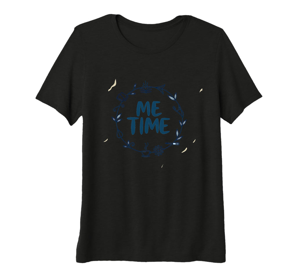 Me Time Cozy Self Care Wreath T-Shirt - Custom Art Print for Adults - T-Shirt, Sweatshirt, Hoodie