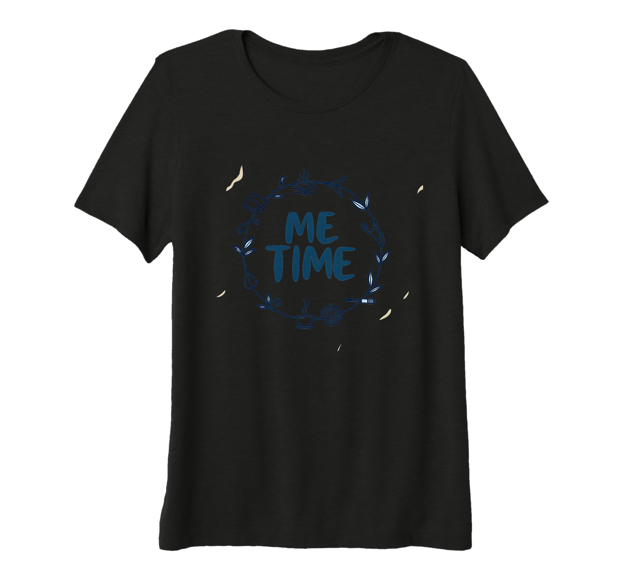 Me Time Cozy Self Care Wreath T-Shirt - Custom Art Print for Adults - T-Shirt, Sweatshirt, Hoodie