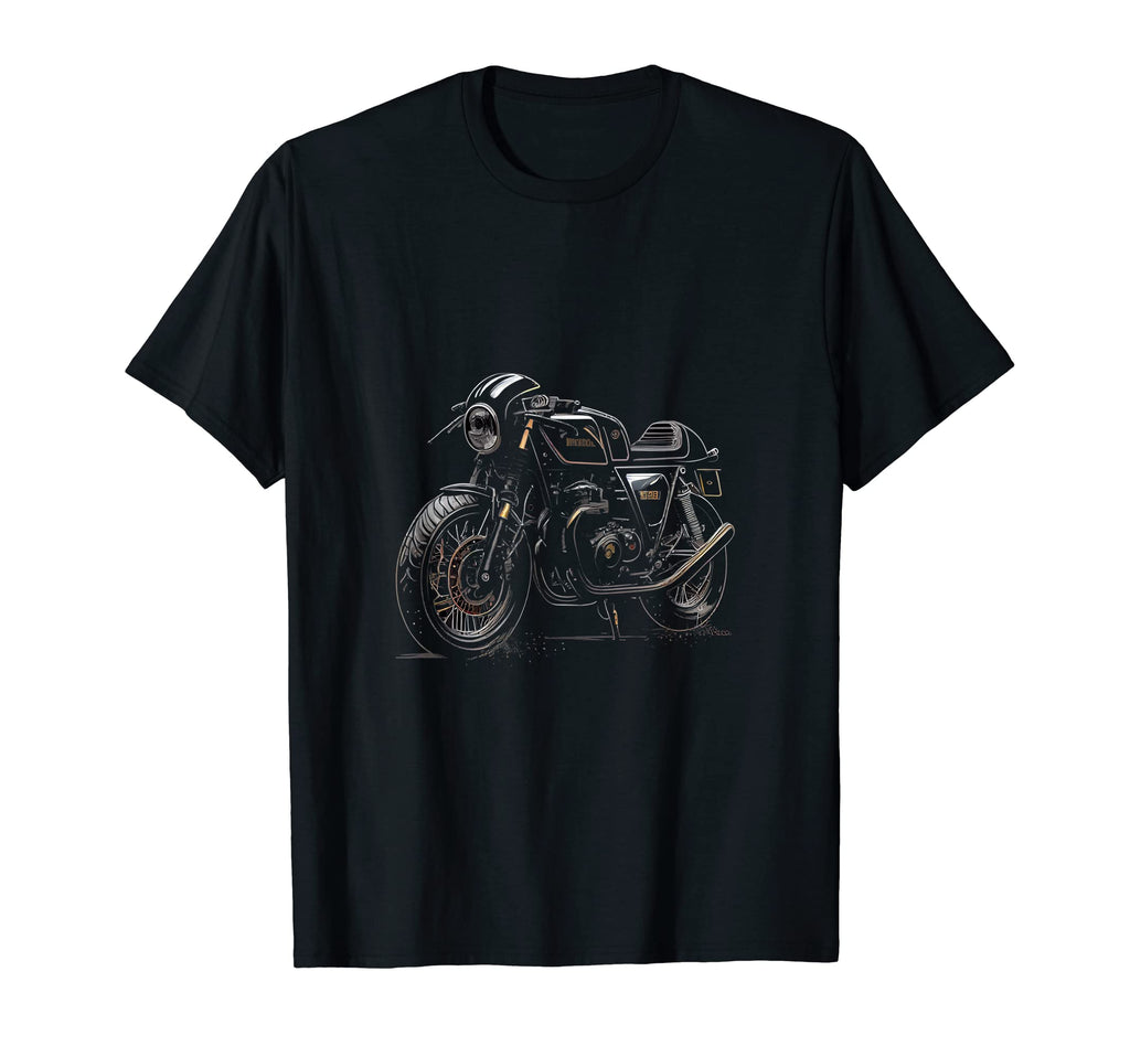 Stylish Cafe Racer Motorcycle T-Shirt - Custom Art Print for Adults - T-Shirt, Sweatshirt, Hoodie