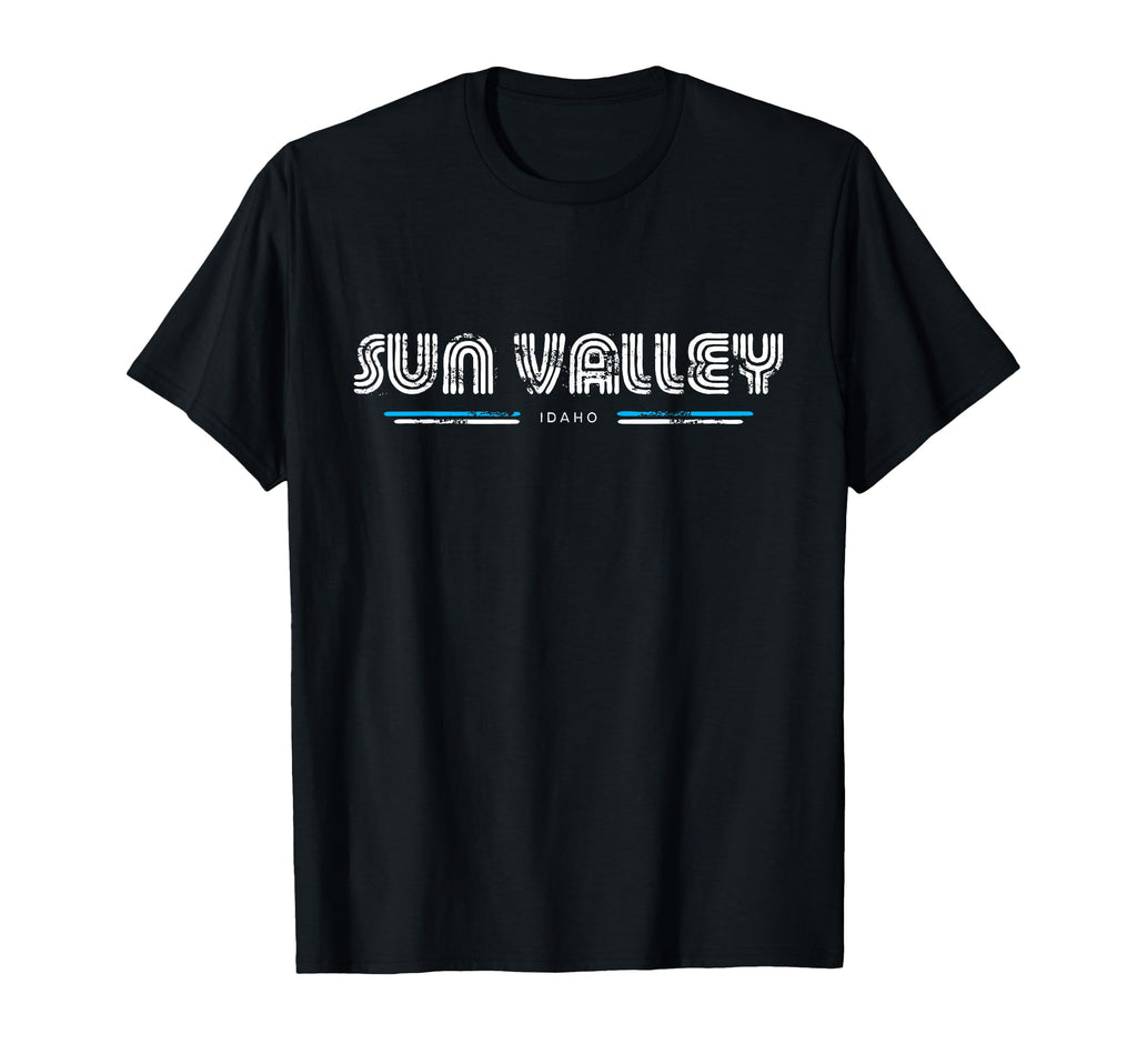 Sun Valley Idaho Id 70S 80S Type T-Shirt - Fun Novelty Design Unisex - T-Shirt, Sweatshirt, Hoodie