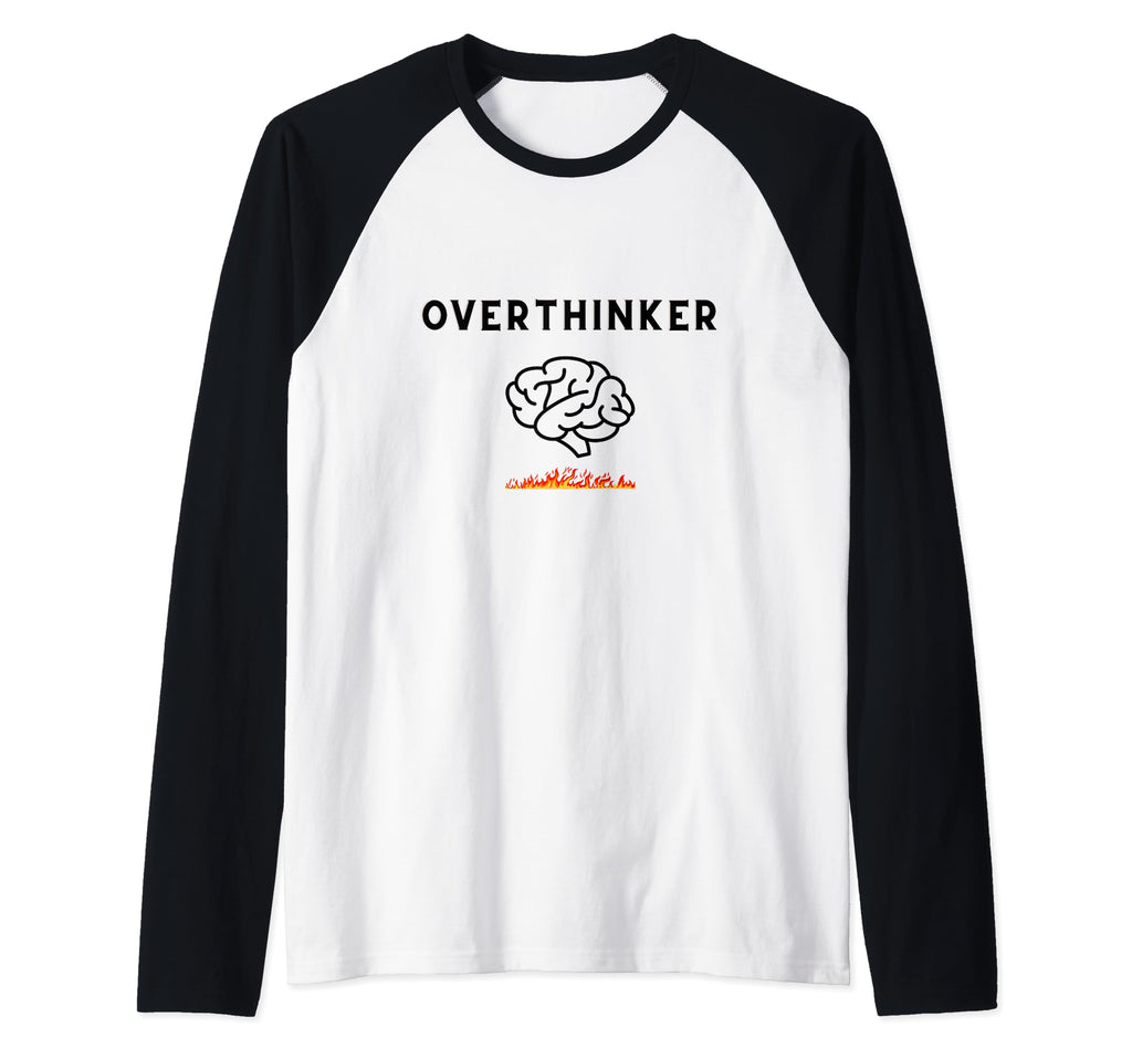 Overthinker Picture Brain And Fire T-Shirt - Fun Novelty Design Men Women - T-Shirt, Sweatshirt, Hoodie