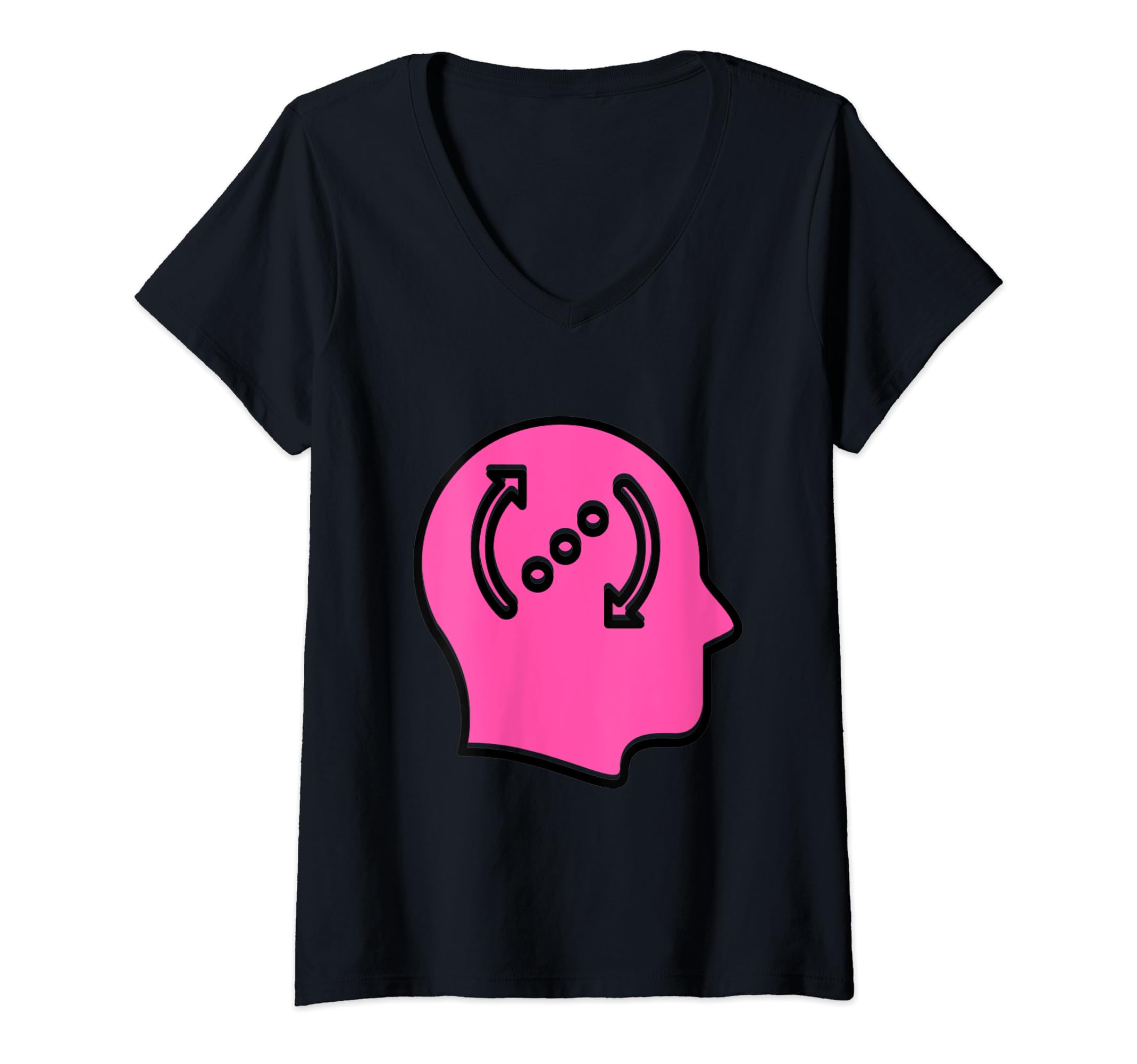 Womens Overthinker Rumination V Neck T-Shirt - Fun Novelty Design Unisex - T-Shirt, Sweatshirt, Hoodie