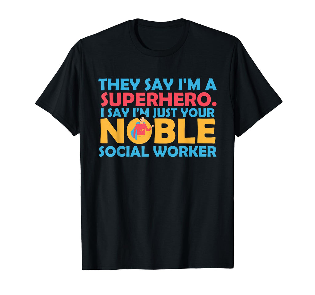 Womens Superhero Social Worker T-Shirt - Graphic Print Men Women - T-Shirt, Sweatshirt, Hoodie