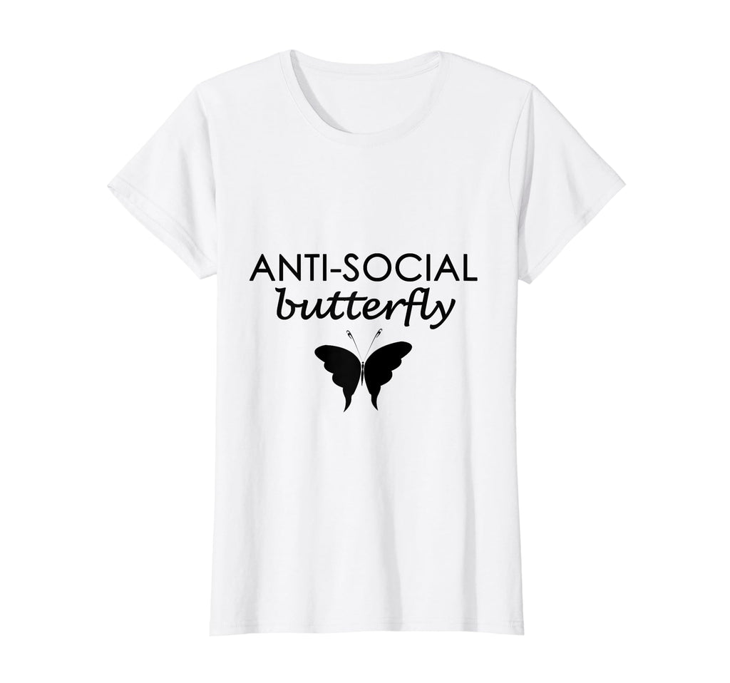 Womens Anti Social Butterfly T-Shirt - Streetwear Style Men Women - T-Shirt, Sweatshirt, Hoodie