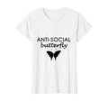 Womens Anti Social Butterfly T-Shirt - Streetwear Style Men Women - T-Shirt, Sweatshirt, Hoodie