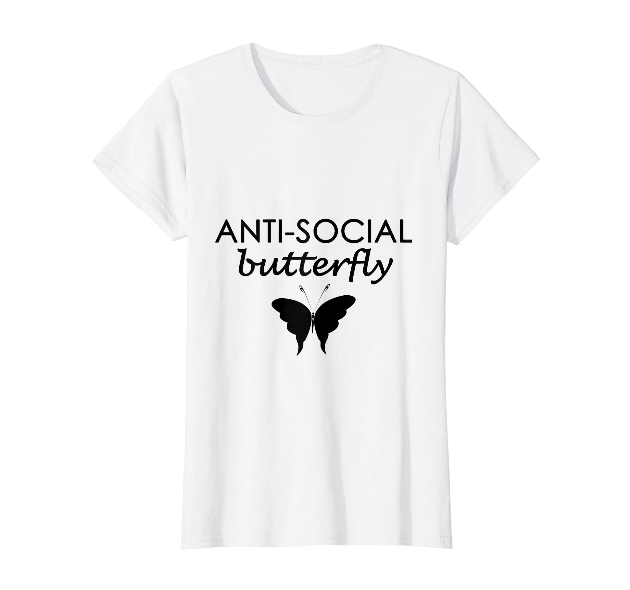 Womens Anti Social Butterfly T-Shirt - Streetwear Style Men Women - T-Shirt, Sweatshirt, Hoodie