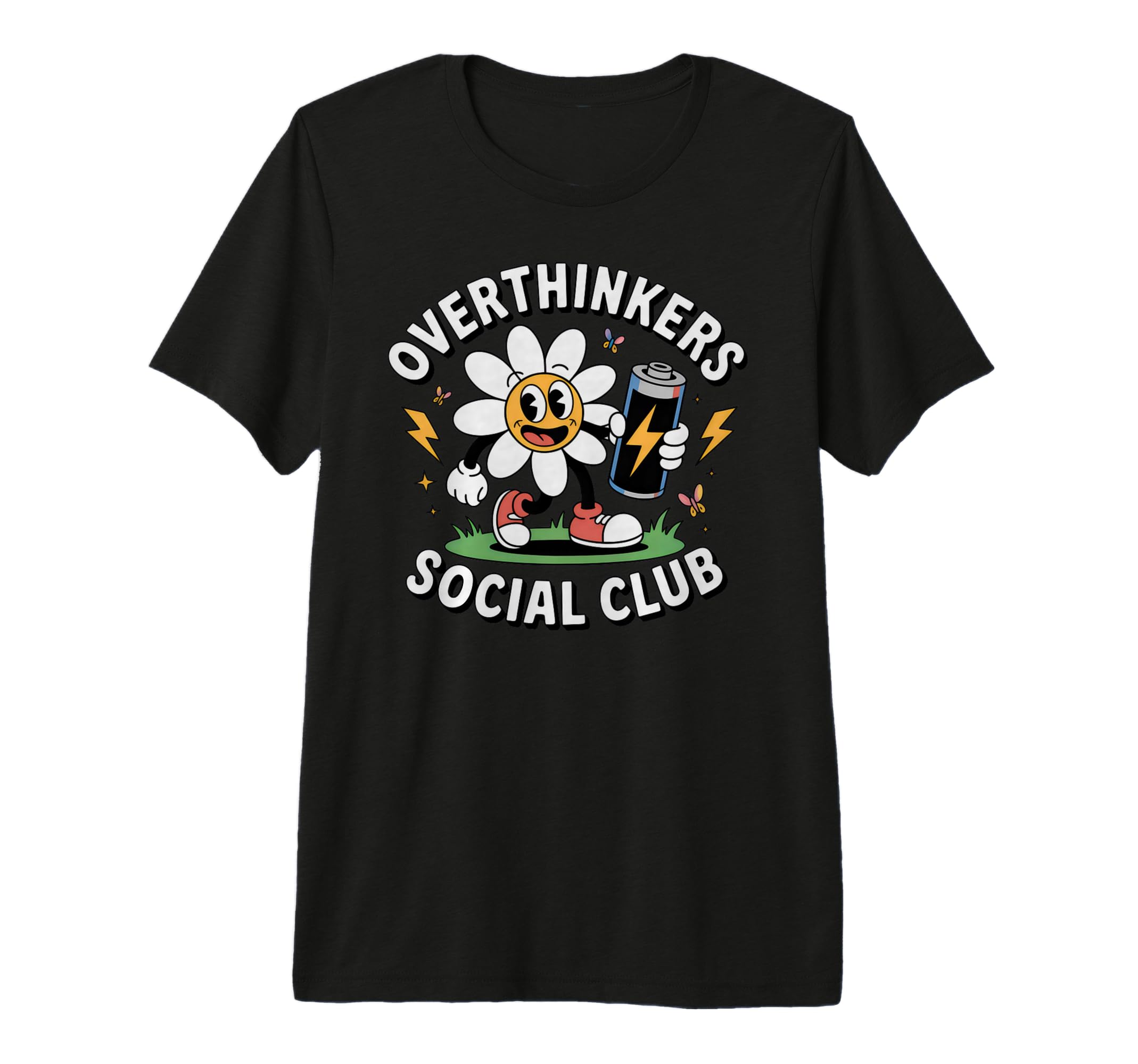 Overthinkers Social Club Funny Flower T-Shirt - Graphic Print Men Women - T-Shirt, Sweatshirt, Hoodie