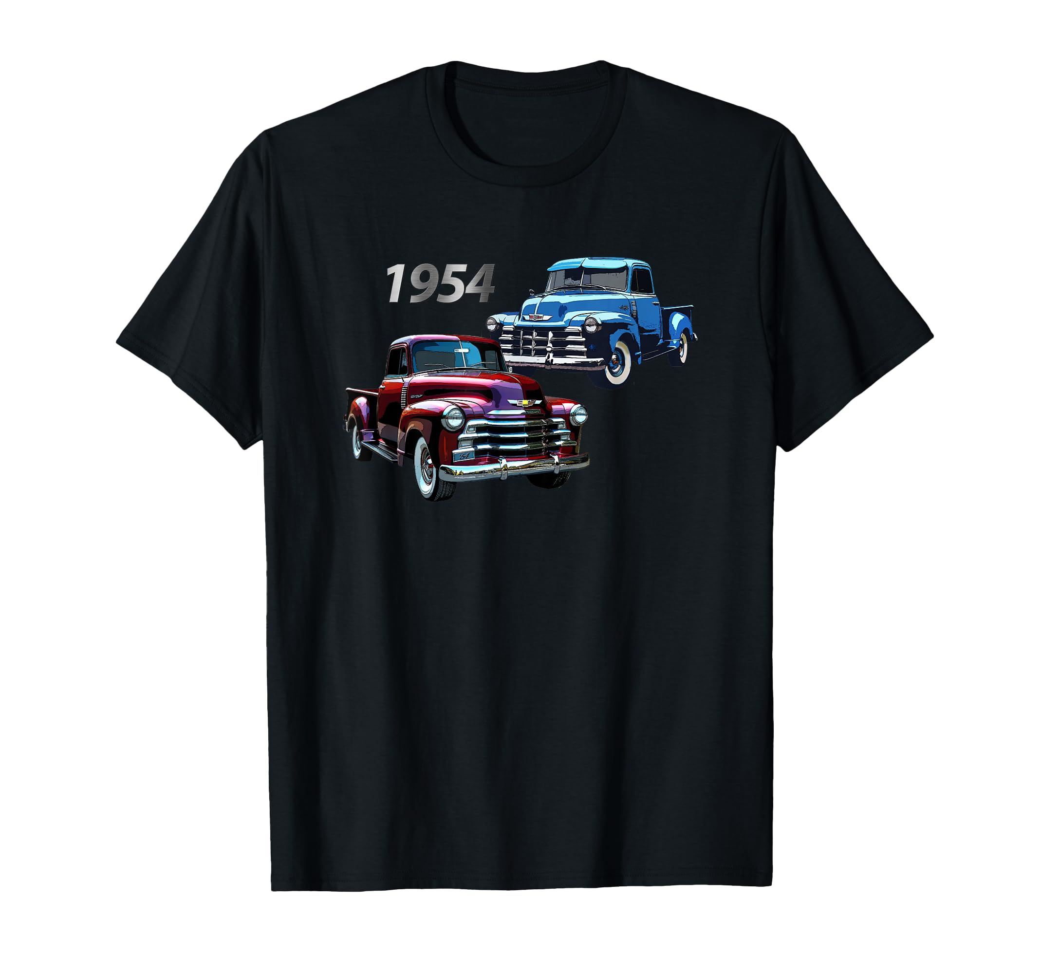 1954 Pick Up Trucks American Truck Art T-Shirt - Minimalist Print Unisex - T-Shirt, Sweatshirt, Hoodie