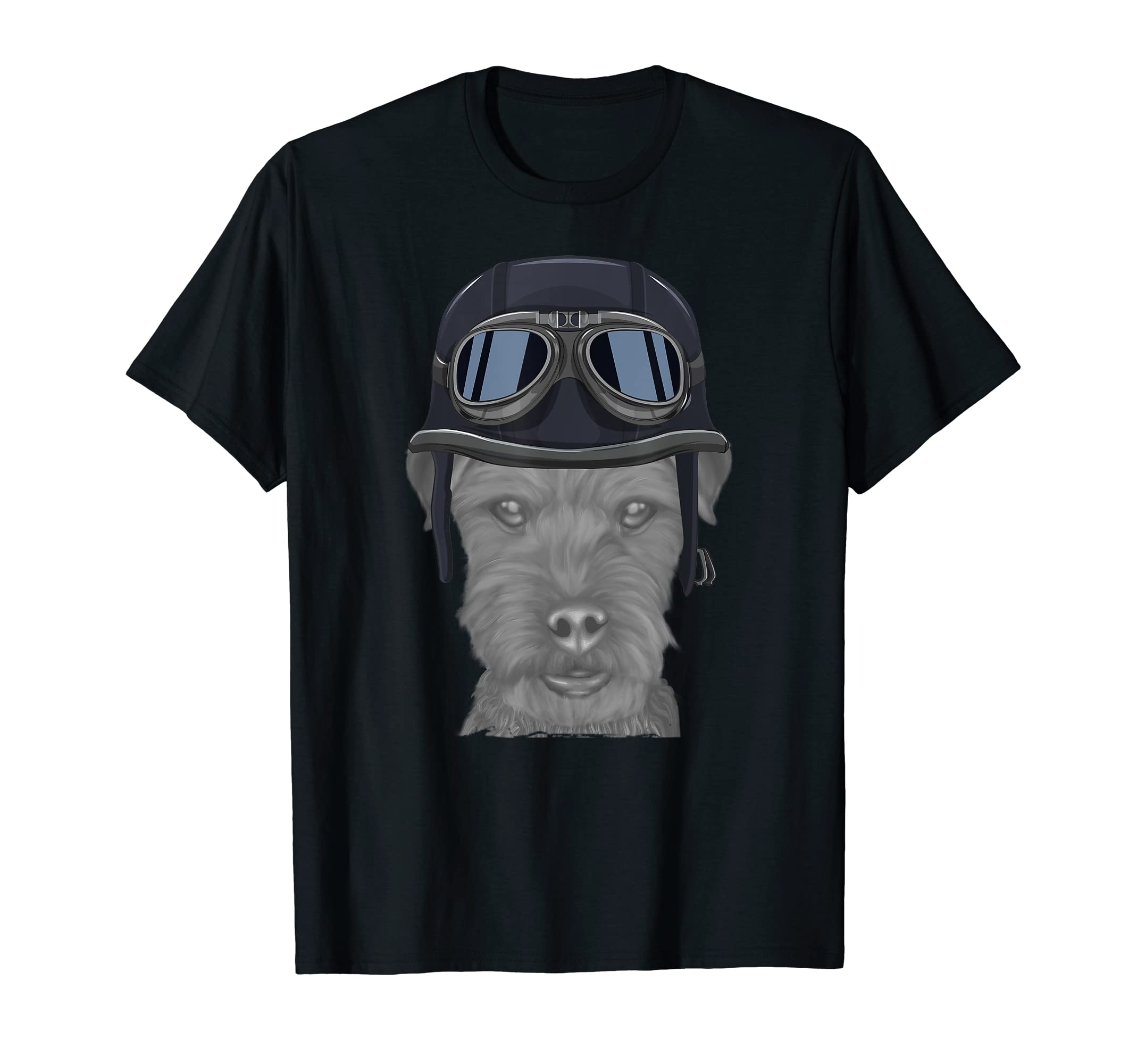 Lakeland Terrier Wearing T-Shirt - Fun Novelty Design for Adults - T-Shirt, Sweatshirt, Hoodie