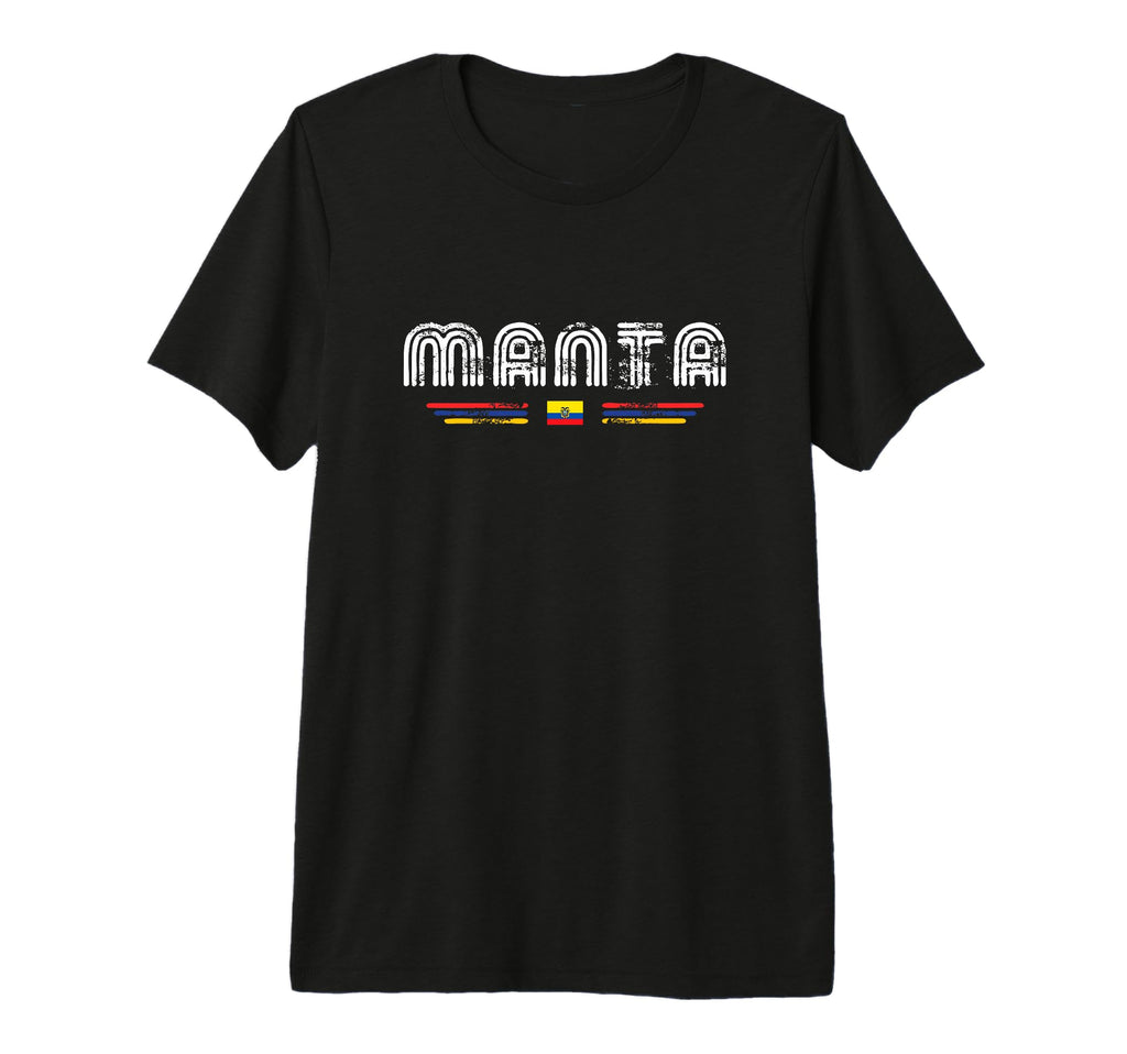 Manta Ecuador 70S 80S Type Tri Blend T-Shirt - Unique Graphic Unisex - T-Shirt, Sweatshirt, Hoodie