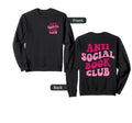 Anti Social Book Club Funny Groovy Sweatshirt - Custom Art Print for Adults - T-Shirt, Sweatshirt, Hoodie
