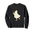Ghost Roller Skate Halloween Sweatshirt - Aesthetic Graphic Men Women - T-Shirt, Sweatshirt, Hoodie