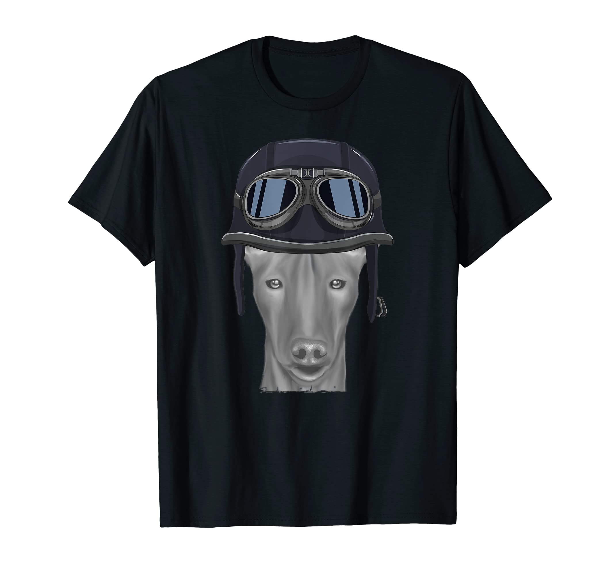 Pharaoh Hound Wearing Motorcycle T-Shirt - Minimalist Print Men Women - T-Shirt, Sweatshirt, Hoodie