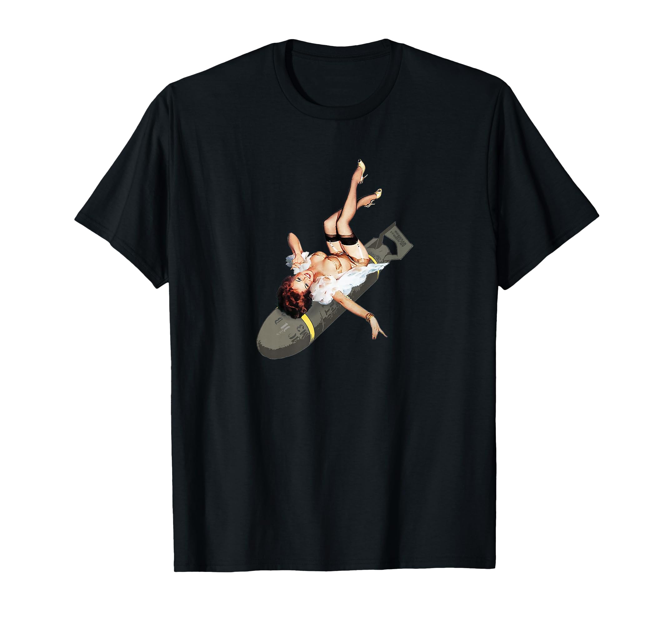 Pin Up Bombs Away Wwii T-Shirt - Fun Novelty Design Men Women - T-Shirt, Sweatshirt, Hoodie