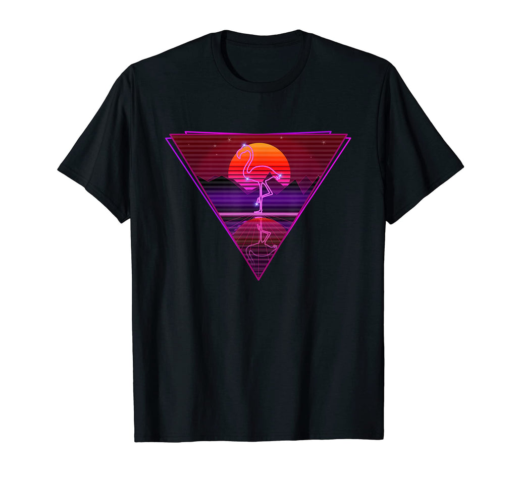 80 90 Grid Sunset Vaporwave T-Shirt - Aesthetic Graphic for Adults - T-Shirt, Sweatshirt, Hoodie
