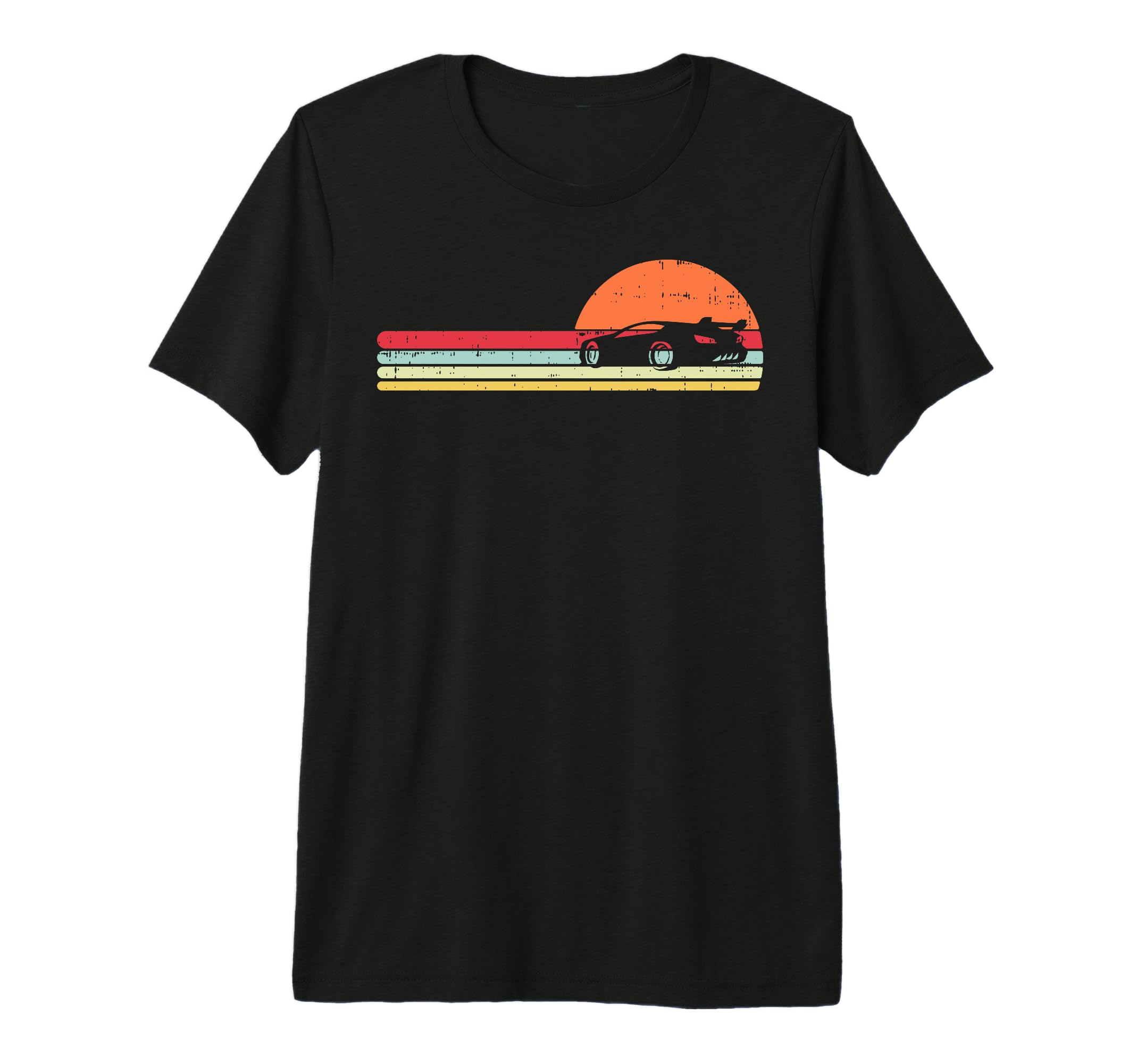 Racing Car Drag Race Sunset Driver Racer T-Shirt - Unique Graphic Unisex - T-Shirt, Sweatshirt, Hoodie