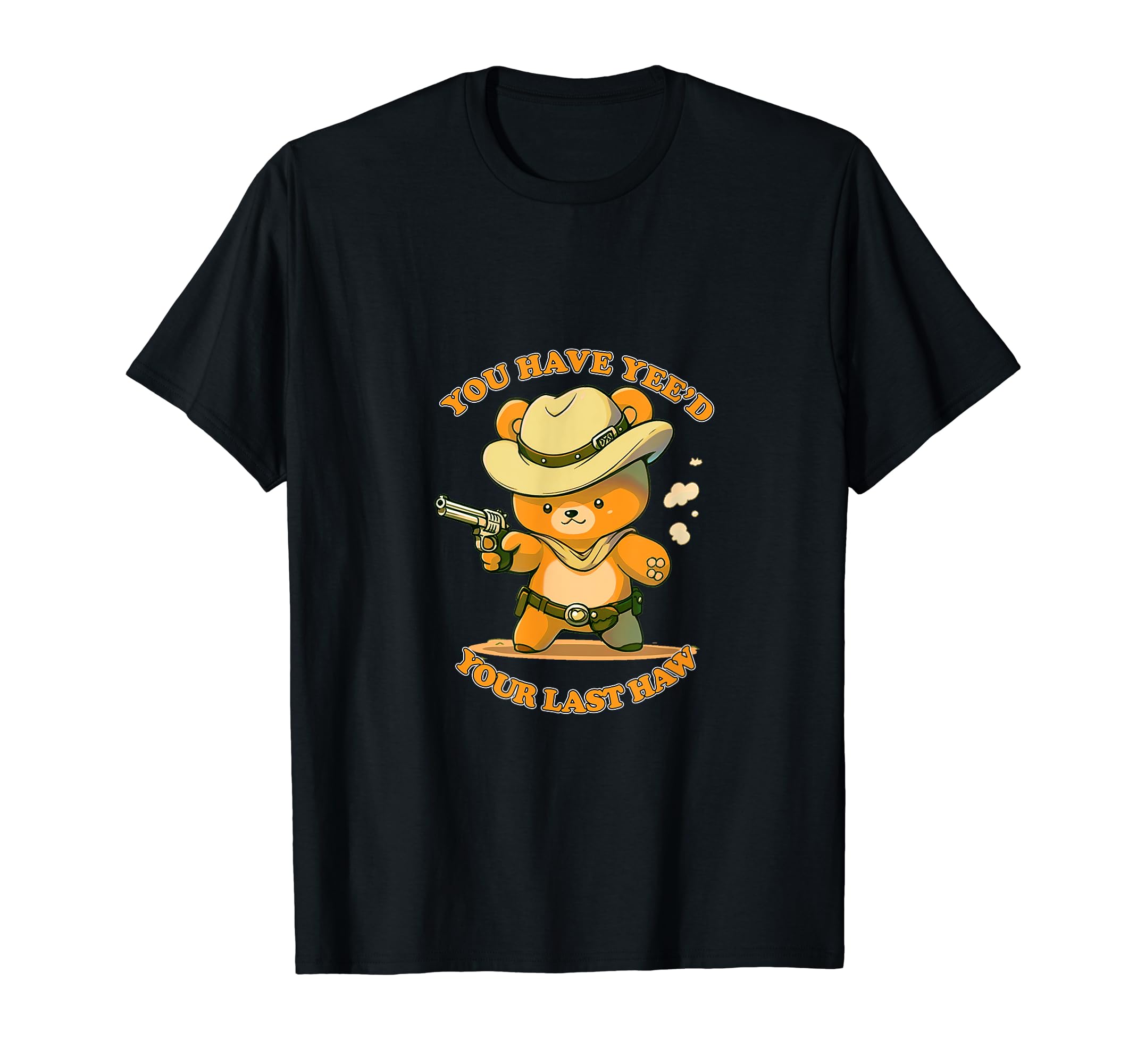 Yee Haw Cowboy Bear T-Shirt - Minimalist Print for Adults - T-Shirt, Sweatshirt, Hoodie