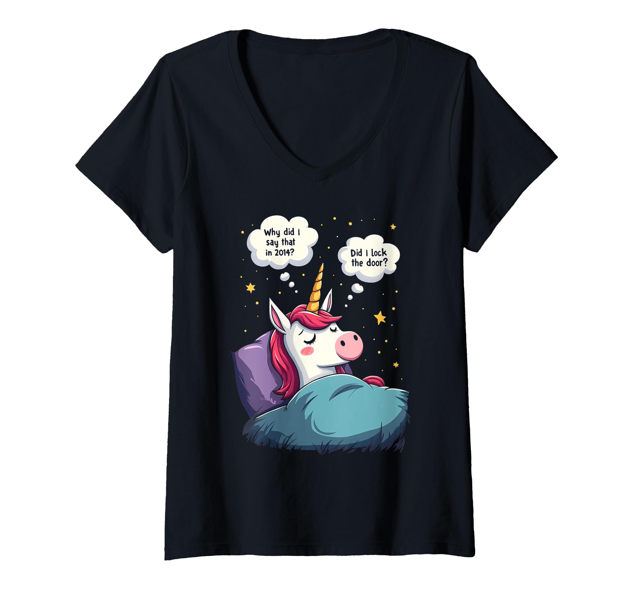 Womens Unicorn Overthinking Funny T-Shirt - Novelty Apparel Men Women - T-Shirt, Sweatshirt, Hoodie