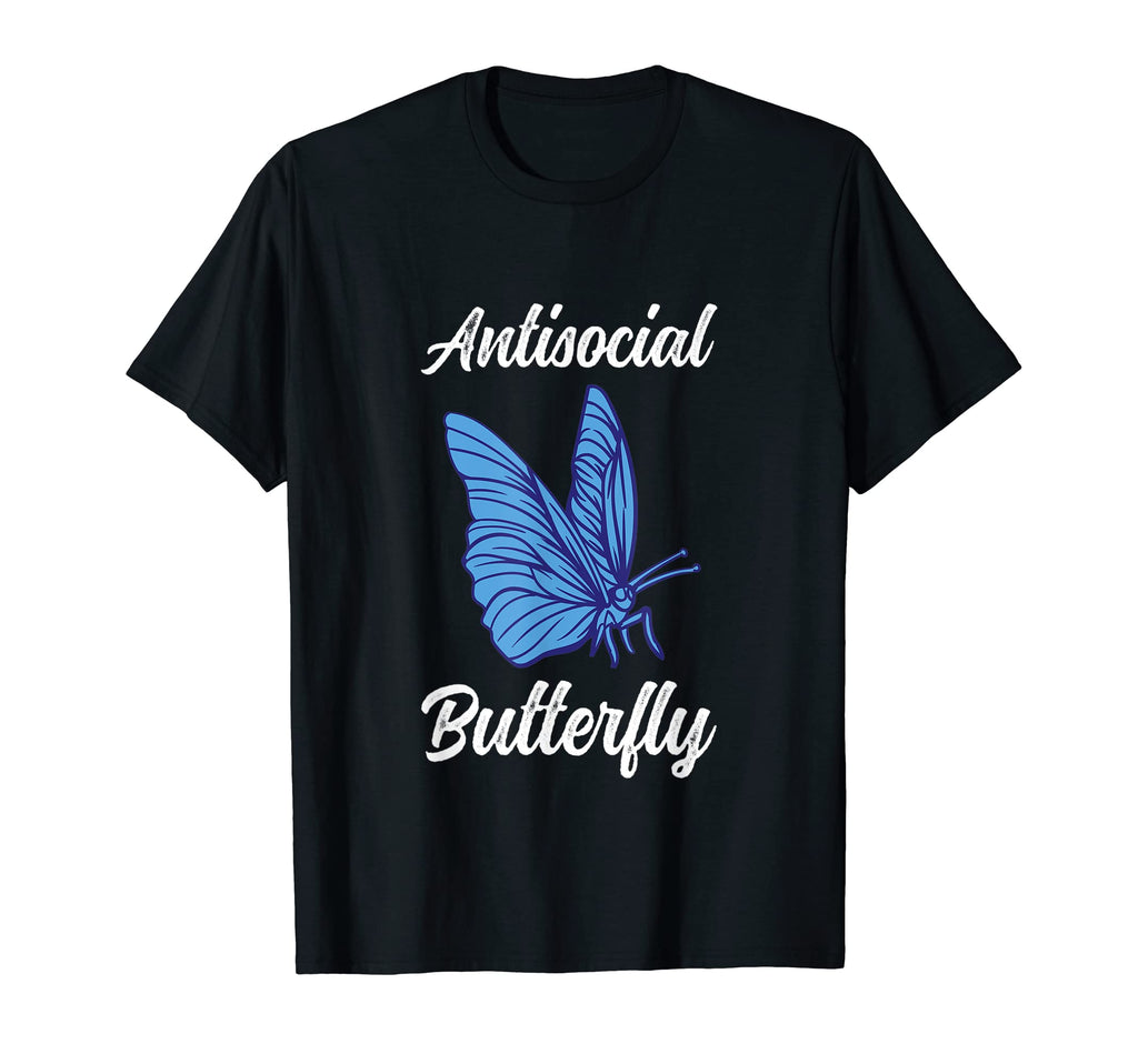 Antisocial Butterfly Funny Introvert T-Shirt - Custom Art Print for Adults - T-Shirt, Sweatshirt, Hoodie
