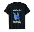Antisocial Butterfly Funny Introvert T-Shirt - Custom Art Print for Adults - T-Shirt, Sweatshirt, Hoodie