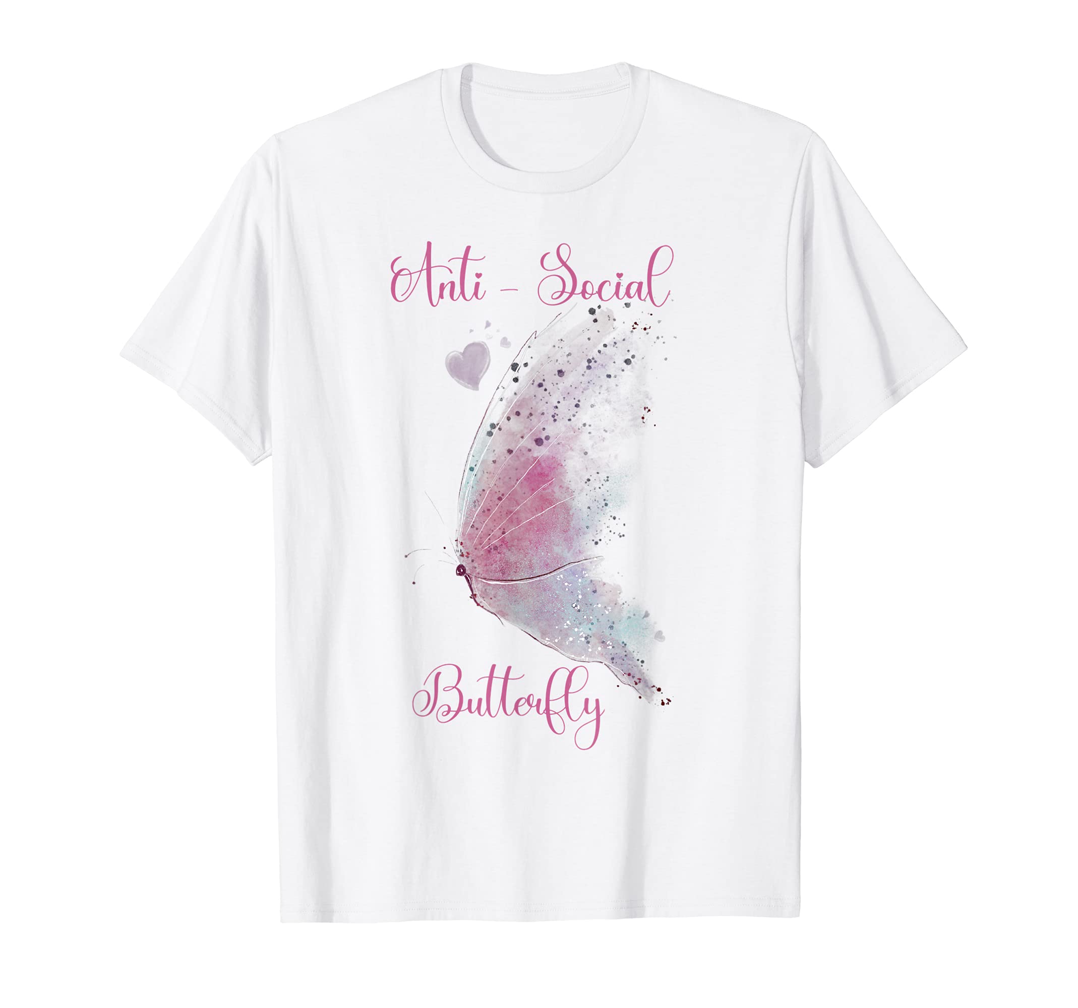 Antisocial Butterfly Pretty T-Shirt - Casual Everyday Wear Unisex - T-Shirt, Sweatshirt, Hoodie