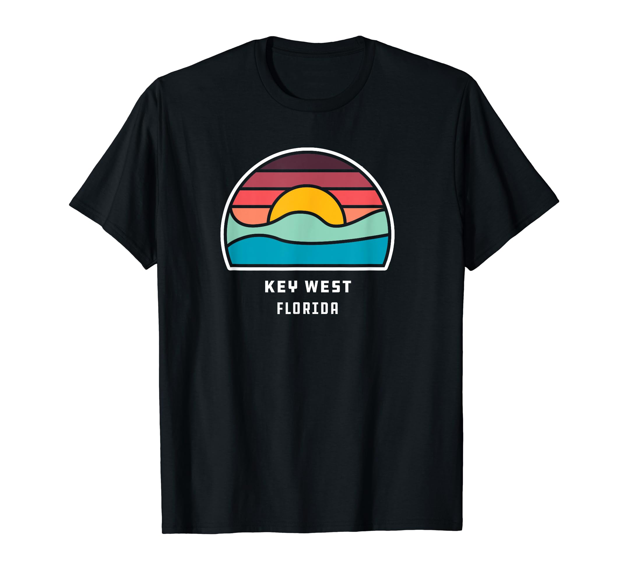 Key West Florida Minimalist Ocean T-Shirt - Minimalist Print for Adults - T-Shirt, Sweatshirt, Hoodie